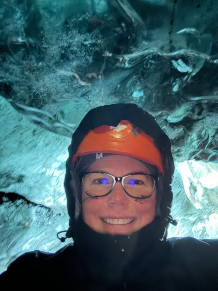 Green Edventures Trip Leader Kelly VanLaanen in Iceland