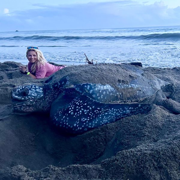 Green Edventures Trip Leader Aimee Lowe in Trinidad