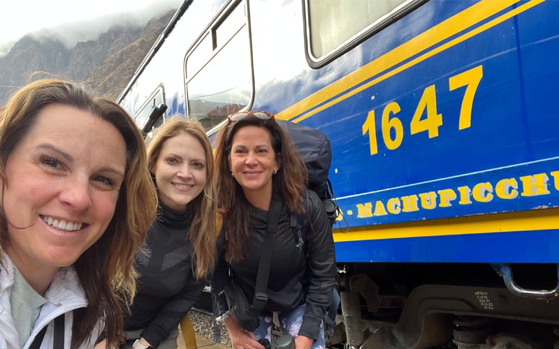  womens adventure Machu Picchu train  