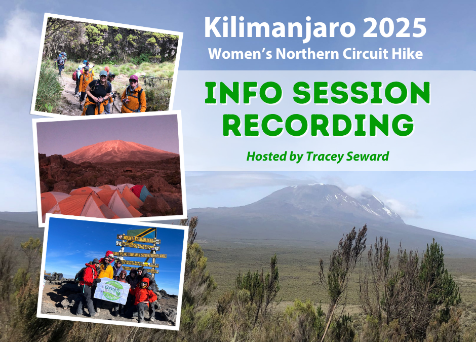 REPLAY: Info Sessions – 2025 Women’s Kilimanjaro Northern Circuit Hike