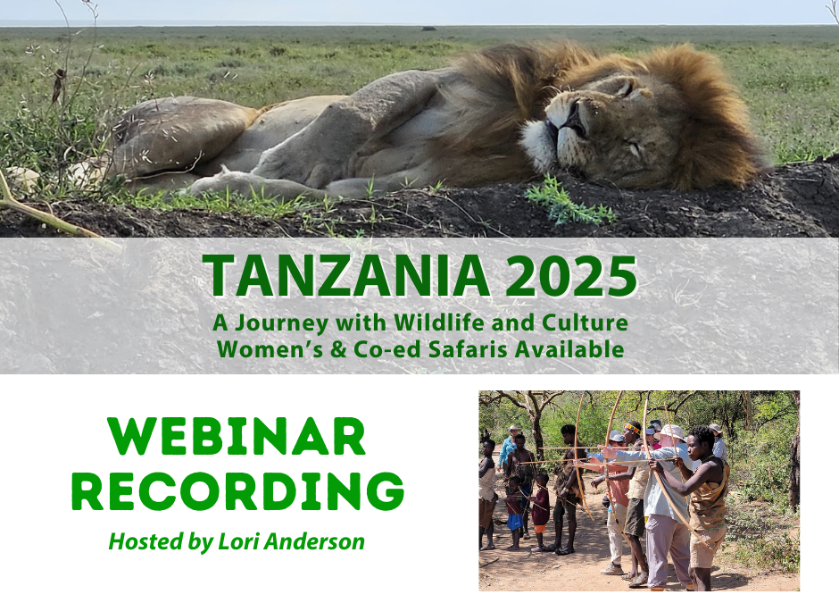 REPLAY: Webinar – Tanzania Safari: A Journey with Wildlife & Culture