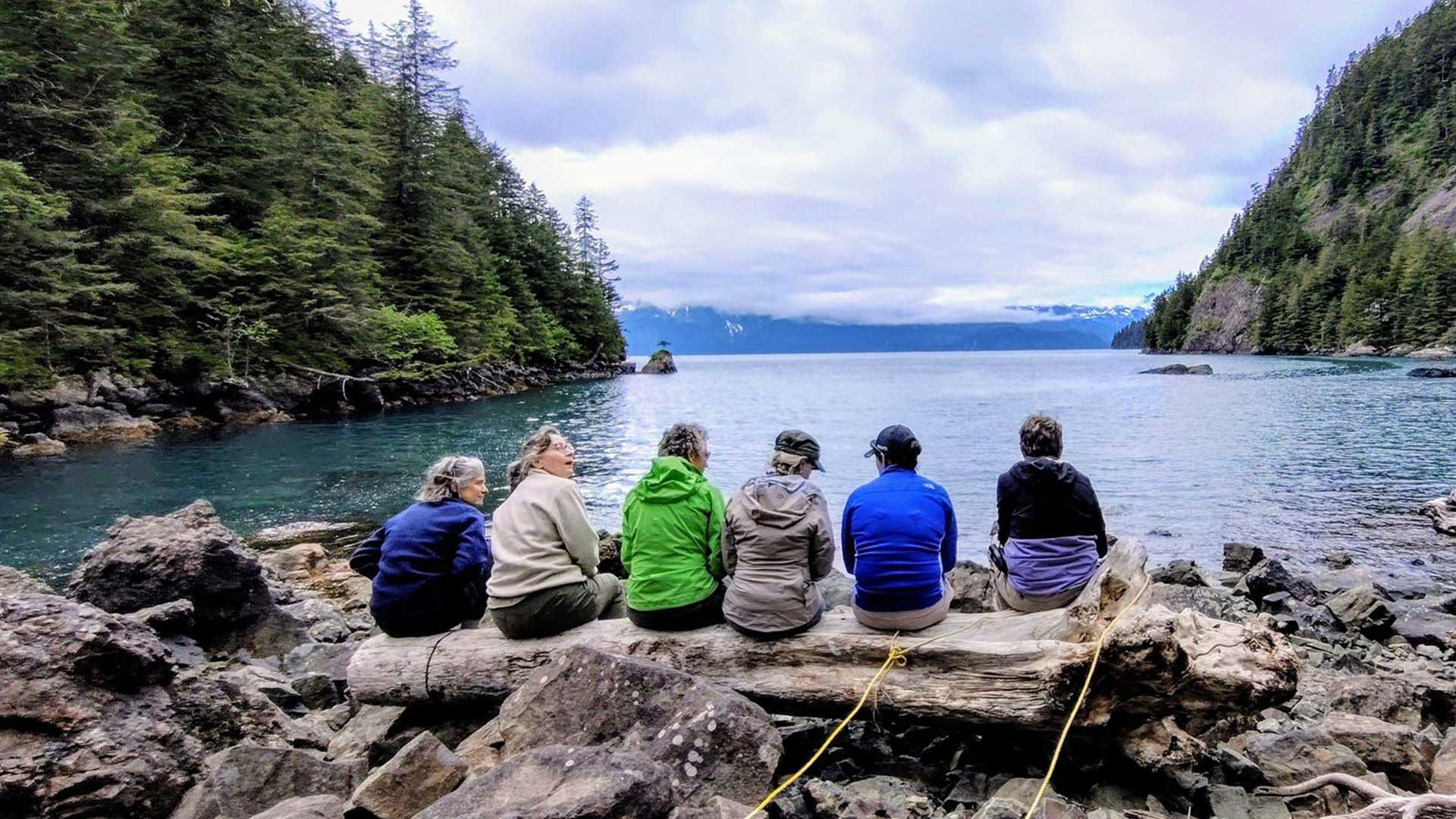 Alaska-ladies-relaxing-by-the-water