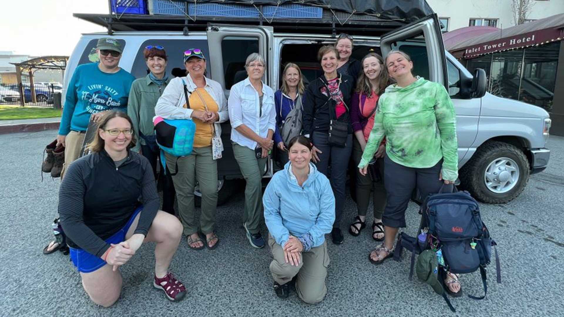Alaska-womens-multi-sport-adventure-tour-bus