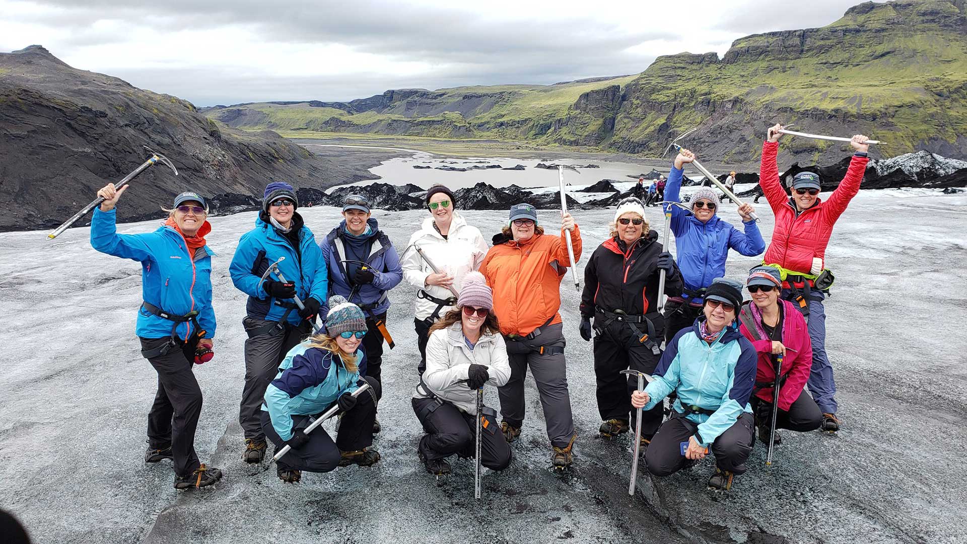 Iceland-women-glacier-trek