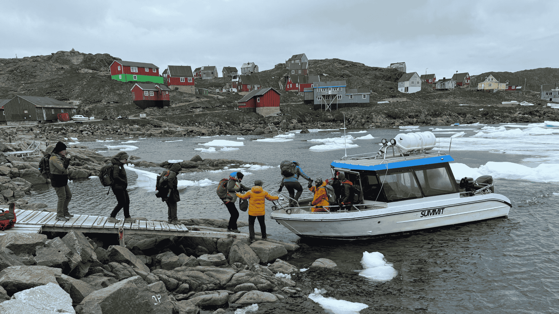 Greenland tours for women boat transfers Green Edventures Greenland tours for women boat transfer