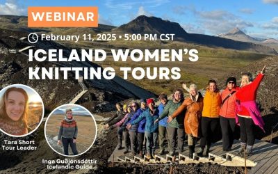 Recording Webinar – Women’s Iceland Knitting Tours